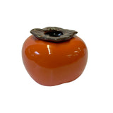Chinese Orange Ceramic Small Persimmon Shape Display Container ws3085AS