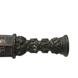 Chinese Black Mixed Material Sword Shape Fengshui Display Art ws3317S