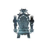 Chinese Rustic Oxidized Patina Buddha Guardian Deity Metal Buddha Statue GB002S