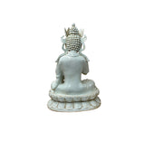 Pale Celadon White Anjali Mudra GuanYin Bodhisattva Tong Style Porcelain Statue GB015S