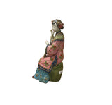 Chinese Porcelain Qing Style Dressing Holding Fan Lady Figure GB055S