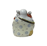 Oriental Color Happy Laughing Buddha Children Porcelain Figure GB102S