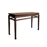 Vintage Oriental Brown Stain Ming Style Simple Altar Console Table GB241S