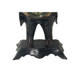 Vintage Metal Western Gentleman Clock Accent Figure GB310S