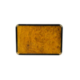 Chinoiseries Golden Brown Burl Rectangular Wood Accent Tray GB313S