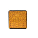 Chinoiseries Golden Brown Burl Square Wood Accent Tray GB314S