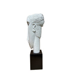 White Artistic Modern Fiber Glass Figurative Display Sculpture Art GB626S