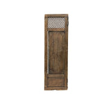 Vintage Restored Relief Floral Motif Rectangular Wood Wall Panel GB627S B