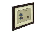 Vintage Embroidery Puppy Dog Rectangular Framed Art GB664S