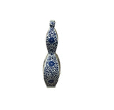 Oriental Slim Flat Gourd Shape Flower Theme Porcelain Art Vase GB672S