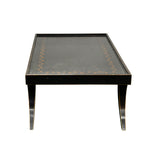 Vintage Black Slayed Legs Rectangular Low Coffee Table GB679S