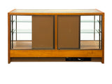 Vintage Glass Top Shelves Storage Display Showcase Cabinet GB691S