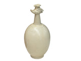 Vintage Off White Bird Head Mouth Ceramic Art Vase GB794S
