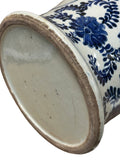 20" Chinese Blue White Flower Vases Scroll Pattern Porcelain Temple General Jar GB820S
