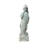 Vintage Off White Porcelain Standing Bodhisattva GuanYin Statue GB858S