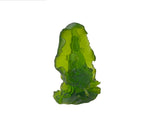 6.5" Lime Green Frosted Crystal Glass Bodhisattva Guanyin Figure GB890S