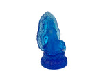 5.25" Crystal Blue Bodhisattva Samantabhadra on Elephant Figure GB902S