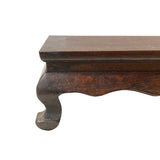 Chinese Brown Wood Rectangular Table Top Stand Display Easel ws3025S