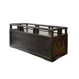 Chinese Brown Wood Rectangular Table Top Stand Display Easel Chest ws3103S