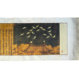 Chinese Calligraphy Ink Writing Horizontal Bird Scroll Painting Wall Art ws3042S