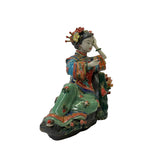 Oriental Porcelain Qing Style Dressing Flower Tree Lady Figure ws3056S