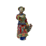 Chinese Oriental Porcelain Qing Style Dressing Birds Lady Figure ws3140S