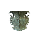 Vintage Look Chinese Green Gray Ancient Ding Shape Holder Display ws3016S