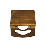 Natural Light Wood Polished Square Openwork Display Stand Holder GB734S