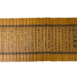 Chinese Preface to Lanting Poem Engravement Bamboo Strips Scroll Art ws3251S