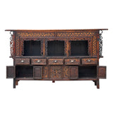 Chinese Vintage Relief Carving Long Shrine Altar Table Cabinet cs7670S