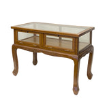 Oriental Craw Legs Rectangular Glass Top Console Display Table Counter cs7676