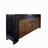 Black Yellow Scenery Graphic  Sideboard Buffet Console Table Cabinet cs7689S