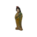 vintage style Asian lady ceramic statue collectible figurine
