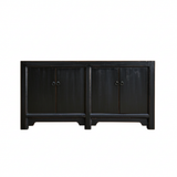 rustic black credenza cabinet