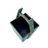 Vintage Rustic Gray Square With Handle Wood Bucket ws4509S