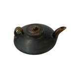 Chinese Ware Brown Black Glaze Ceramic Teapot Art Display ws3316S