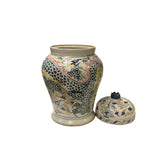 Vintage Historic Treasure Dragon Theme Beige Base Ceramic Pot Vase JK200S