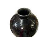Vintage Earthy Rustic Black Village Rural Pottery Ceramic Pot Vase JK234S