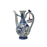 Oriental Blue White Wine Jar Shape Ceramic Porcelain Art Vase Jar JK280S