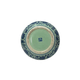 Chinese Celadon Blue Glaze Flower Porcelain Plate Bowl Display Art jk288S