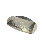 Artistic Hand Punch Marks Stainless Steel Display Large Rectangular Plate Tw004S