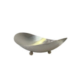 Set 2 Artistic Stainless Steel Oval Circle Holes Bowl Plate Container Display Tw011S