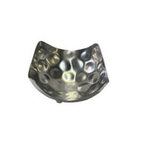 Artistic Hand Punch Marks Stainless Steel Square Display Serving Plate Tw018S