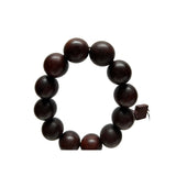 Chinese Dark Brown Rosewood Beads Hand Rosary Praying Bracelet ws227S