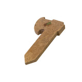 Natural Tan Beige Color Stone Carved Artistic Axe Shape Display Art ws3346S