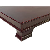 12" Burgundy Brown Wood Rectangular Table Top Stand Riser ws3379S