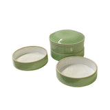 Oriental Simple Celadon Green Porcelain Round Stack Layers Box ws3383S