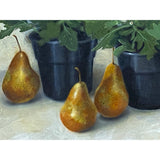 Oil Paint Canvas Art Pears White Little Flowers Scroll Painting ws3452S