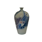 Artistic Pastel Flower Pattern Porcelain Round Body Small Mouth Vase ws3537S