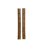 Pair Chinese Green Calligraphy Writing Engraved Bamboo Wall Panels ws3552S